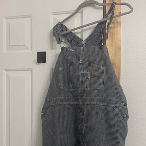 Men's Striped Overalls